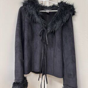 I.N.C. International Concepts Coat - Black, Size Large